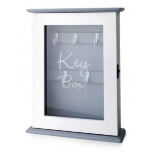 Key Box kulcstartó szekrény fehér ajtóval - szépséghibás
