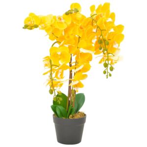 VidaXL cserepes sárga műorchidea 60 cm