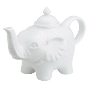 Teáskanna elefánt fehér
