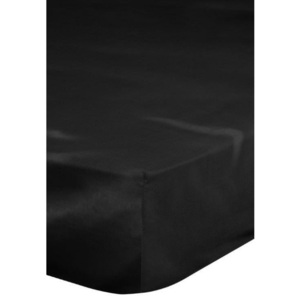 Fekete gumis lepedő egyszemélyes ágyhoz, 90 x 200 cm - Emotion