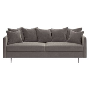 Esme bézs bársony kanapé, 214 cm - Ghado