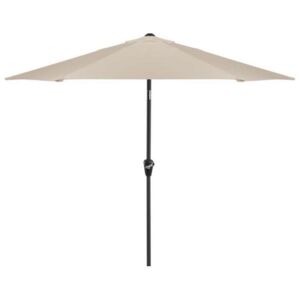 Fémvázas napernyő, állítható magassággal, 3 méter átmérő, bézs színben