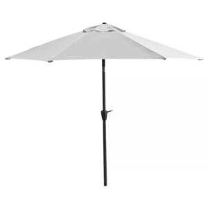 Fémvázas napernyő, állítható magassággal, 3 méter átmérő, szürke színben