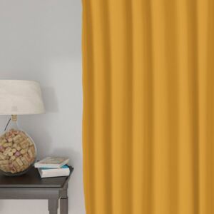 Goldea loneta dekoratív drapéria - mustárszínű 240x140 cm