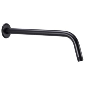 VidaXL fekete kerek rozsdamentes acél zuhanytartókar 30 cm