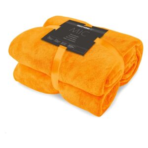 Mic narancssárga mikroszálas takaró, 160 x 210 cm - DecoKing