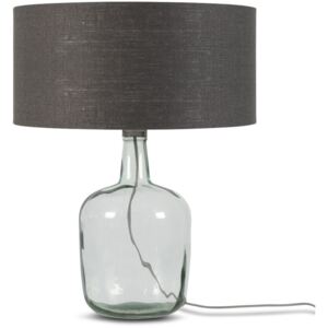 Murano újrahasznosított üvegből készült asztali lámpa sötétszürke búrával, ⌀ 47 cm - Good&Mojo