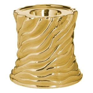 Votive aranyszínű kerámia mécsestartó, ⌀ 10 cm - InArt