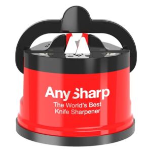 AnySharp piros késélező gép, szívófejjel - Gift Company