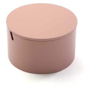Pinky rózsaszín fa ékszerdoboz, ø 14 cm - Versa