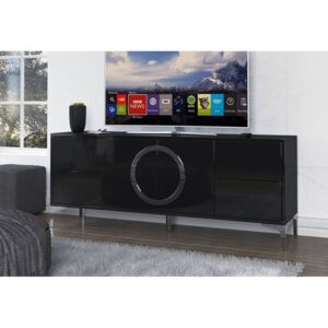 MARIA TV asztal, 150,1x59,2x38, magasfényü fekete
