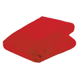 Lepedő mikroplüssből piros 90x200 cm