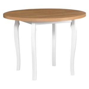 MEBLINE Asztal POLI 3 100x100cm természetes furnér