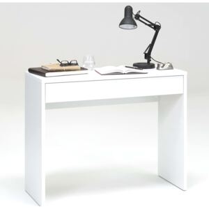 FMD fehér íróasztal széles fiókkal 100 x 40 x 80 cm