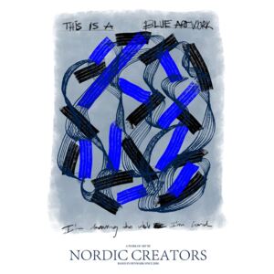 Ábra This is a blue artwork, Nordic Creators