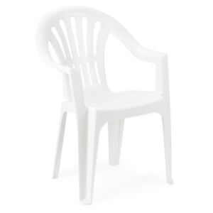 Kerti műanyag szék KONA Fehér