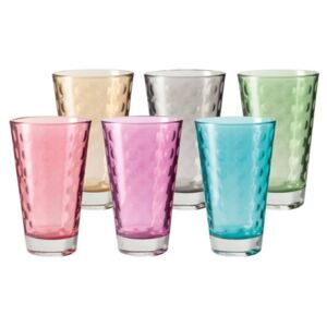 Leonardo Optic pohár készlet 6részes üdítős vegyes színkombináció