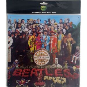 The Beatles - Sgt Pepper fémplakát, (30 x 30 cm)