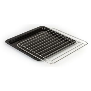 Klarstein AeroVital Cube Chef, grillrács és csepegtető tálca forrólevegős fritőzhöz, rozsdamentes acélból