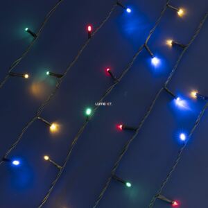Entac karácsonyi kültéri fényfüzér IP44 120db színes LED 9m+5m