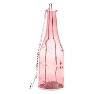 Romance rózsaszín függő gyertyatartó üvegből - Dakls