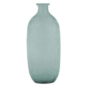 Napoles kék újrahasznosított üveg váza, magasság 31 cm - Ego Dekor