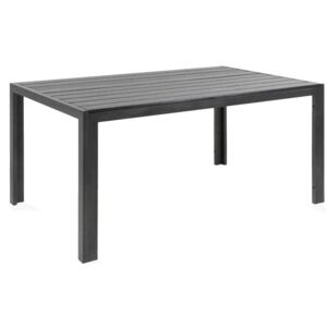 Kültéri asztal VG4457 90x205x74cm Sötétszürke + szürke