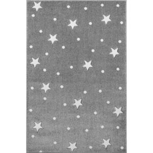 Gyerek szőnyeg HEAVEN - ezüstszürke/ fehér 100 x 150 cm