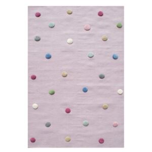 Gyerek szőnyeg pöttyökkel - rózsaszín Dots 100 x 160 cm