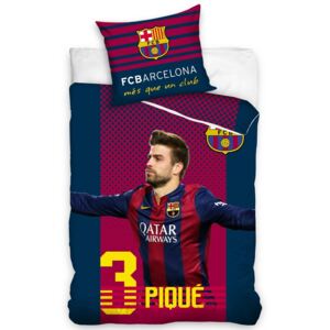 Tip Trade FC Barcelona Pique pamut ágyneműhuzat, 140 x 200 cm, 70 x 80 cm, 140 x 200 cm, 70 x 80 cm