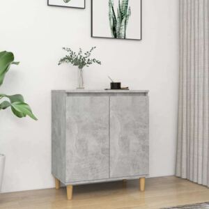 VidaXL betonszürke forgácslap tálalószekrény falábakkal 60x35x70 cm