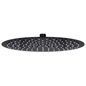 VidaXL fekete kerek rozsdamentes acél esőztető zuhanyfej 30 cm