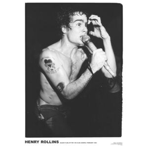 Black Flag - Henry Rollins ’81 Plakát, (59,4 x 84 cm)