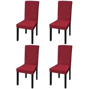 4 db bordó szabott nyújtható székszoknya