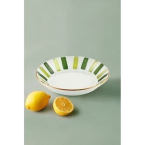 Mia zöld, fehér tányér készlet (6 darab)