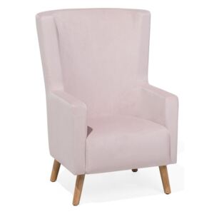 Rózsaszín Kárpitozott Retró Fotel ONEIDA