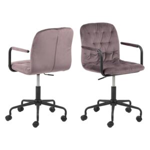 Stílusos irodai szék Zara rózsaszín