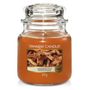 Yankee Candle Cinnamon gyertya közepes barna