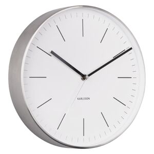 Minimal falióra króm, fehér