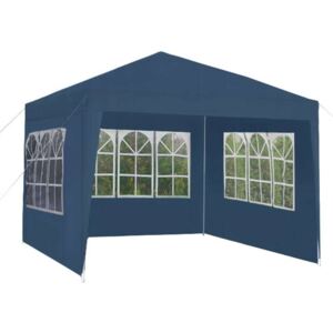 Kerti Pavilon sátor ablakos oldalfallal - kék
