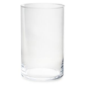 Üveg gyertyatartó, 25 x 15 cm