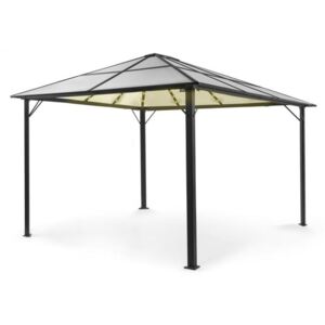Blumfeldt Pantheon Solid Sky Ambient Solar, pavilon tetővel, 3 × 4 m, polikarbonát, alumínium
