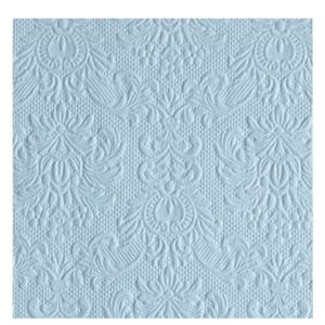 AMB.12511106 Elegance pale blue papírszalvéta 25x25cm, 15db-os