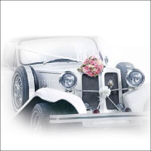AMB.13312990 Wedding Car papírszalvéta 33x33cm,20db-os