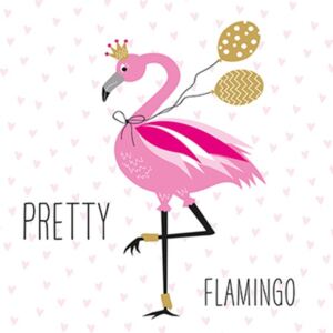 PPD.C1333149 Pretty Flamingo papírszalvéta 33x33cm,20db-os