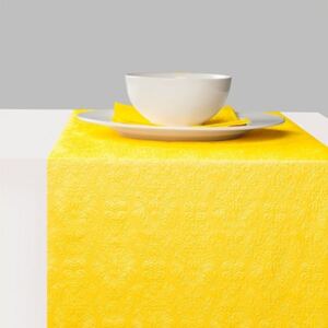 AMB.13605518 Elegance yellow dombornyomott papír asztali futó 33x600cm