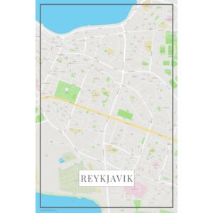 Reykjavik color térképe