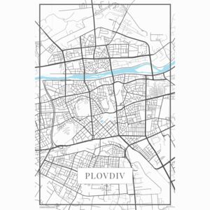 Plovdiv white térképe