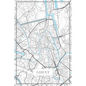 Ghent white térképe