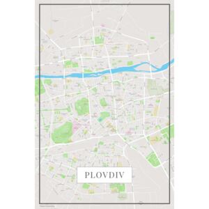 Plovdiv color térképe